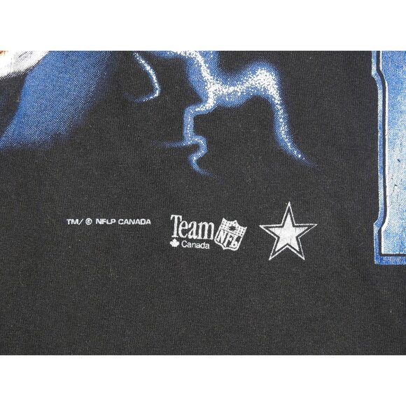 Vintage Dallas Cowboys Bulletin Athletic Canada AOP All Over Print T-Shirt OSFA - Picture 2 of 9